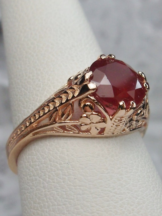 Antique Edwardian Ruby Diamond Twist Ring Platinum Circa 1915 – Antique  Jewellery Online