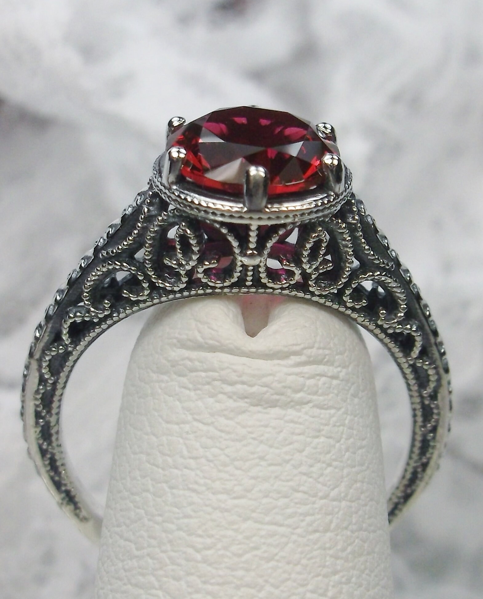 Russian Ruby Ring Etsy