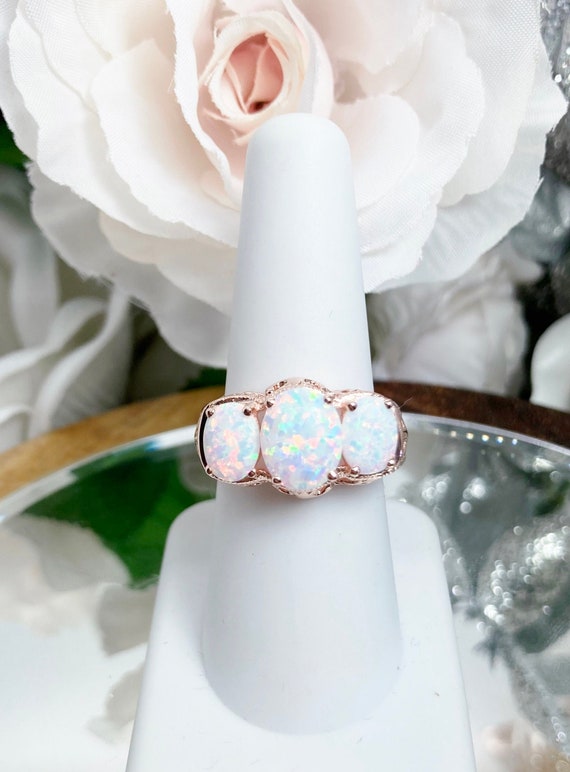 Gold plated shop opal ring