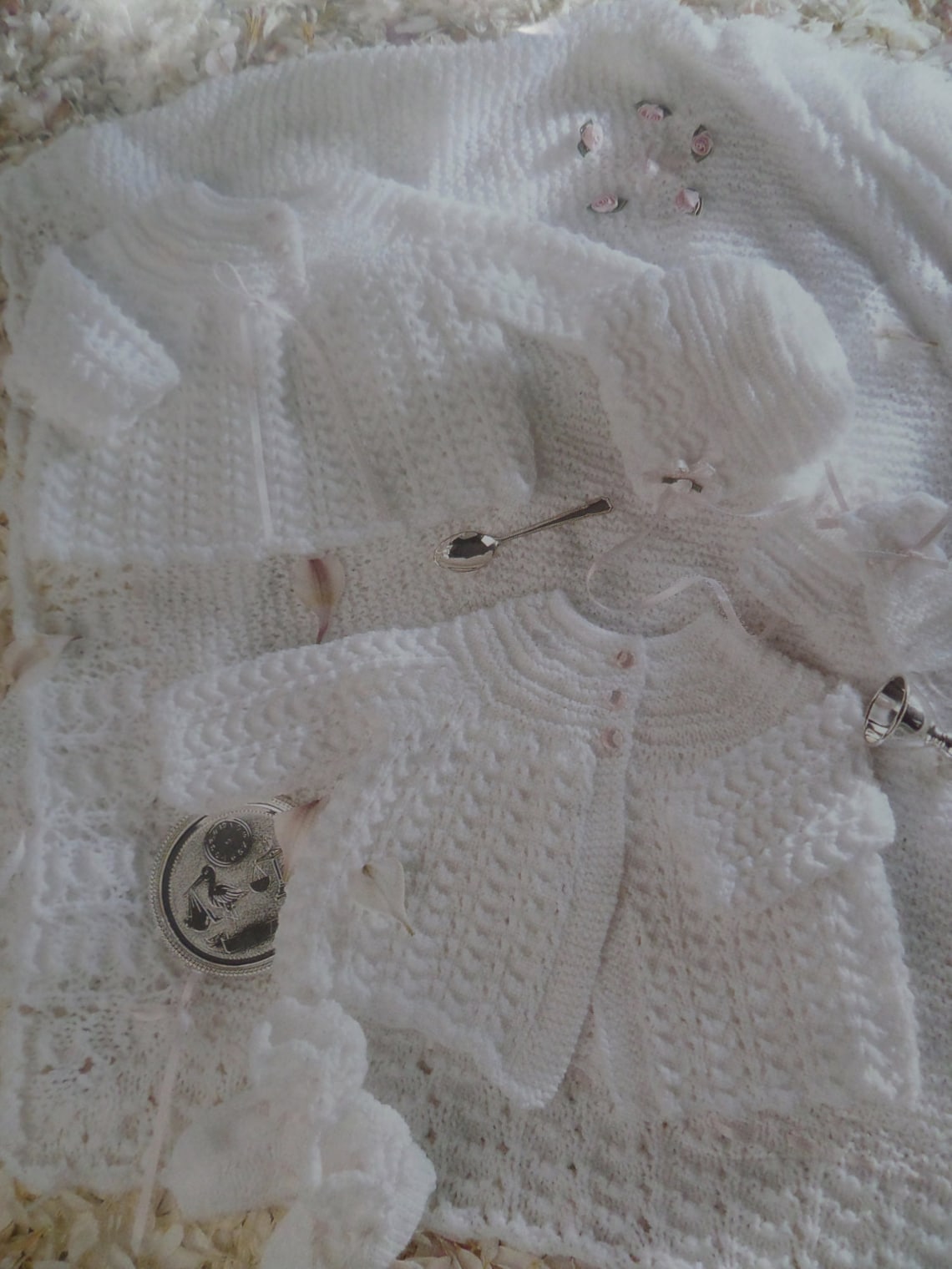 Babies Knitting Pattern Layette Set With 6 Item Pattern 4 Ply Etsy UK
