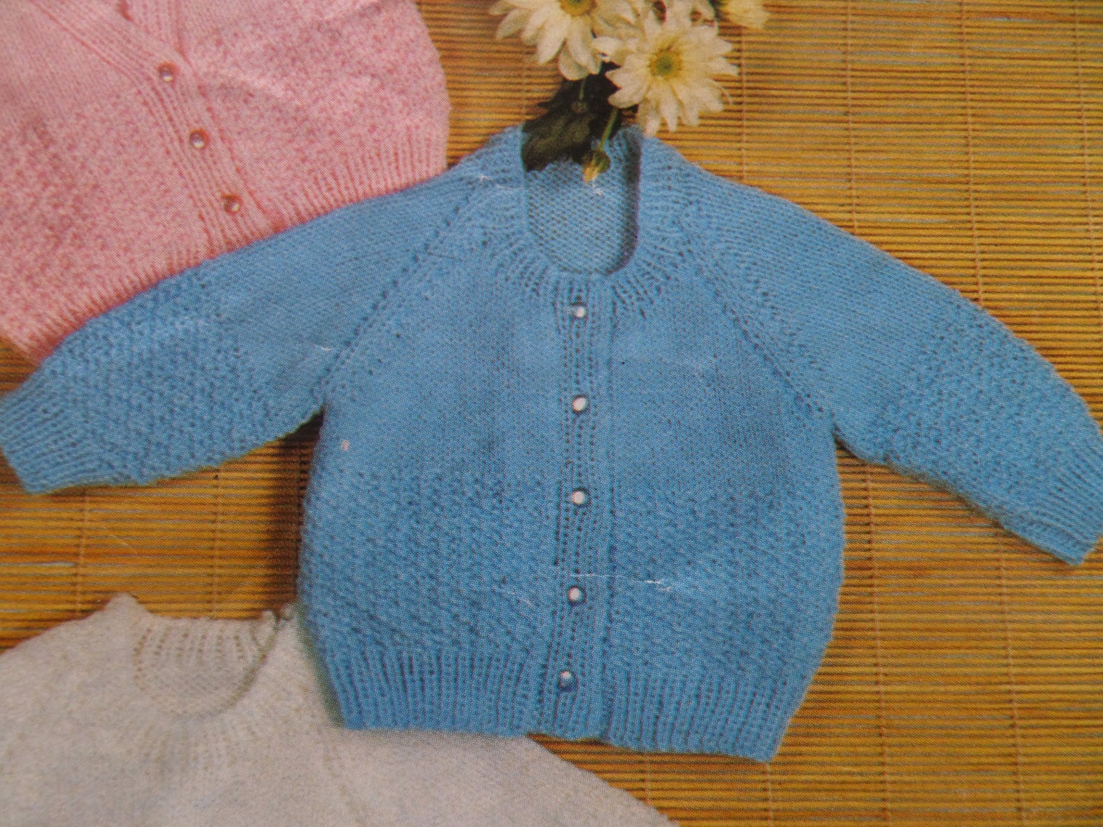Knitting Pattern Children Baby Jumper & 2 Styles of Cardigan Etsy UK
