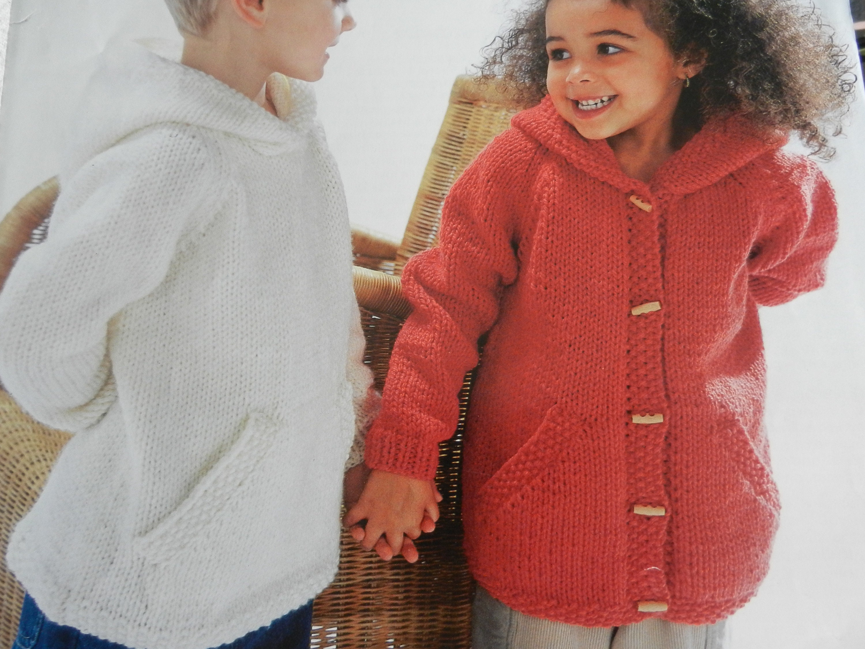 hooded knitted jumper