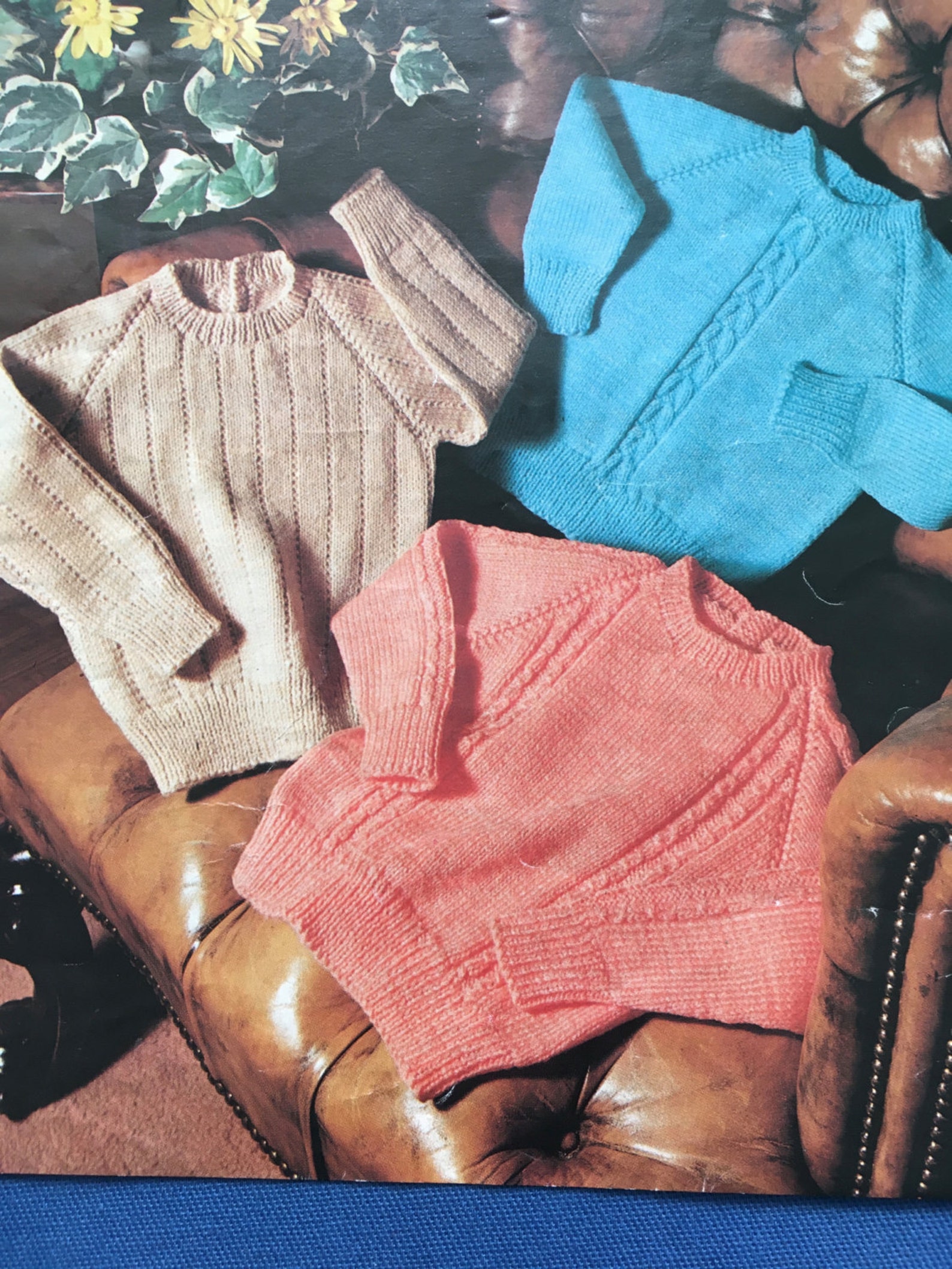 Knitting Pattern Children Baby Girl Boy Jumper 3 Styles DK Etsy UK