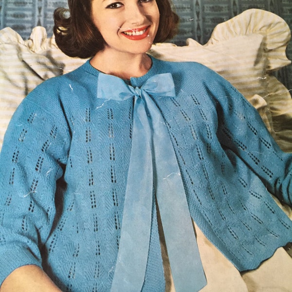 Bed Jacket Pattern - Etsy