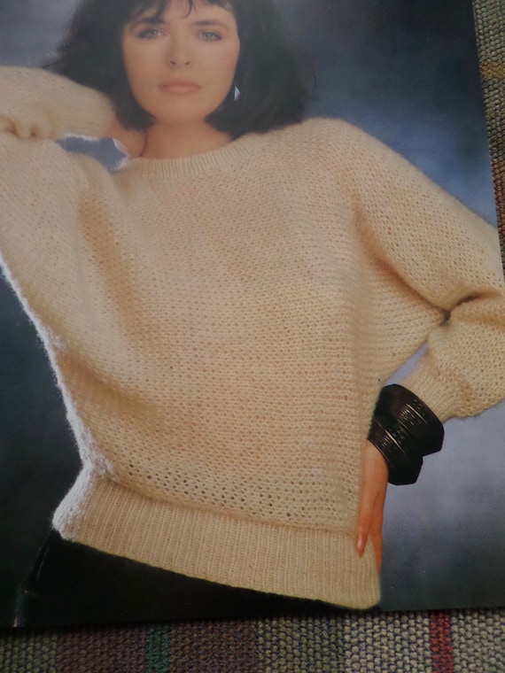 Knitting Pattern Women Ladies Jumper Sweater DK 3240 Etsy