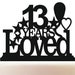 Acrylic 11th Birthday Years Loved Theme Childrens Cake Topper Party ...