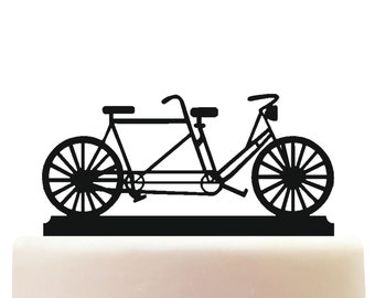 Acrylic Tandem Bike Cake Topper Decoration