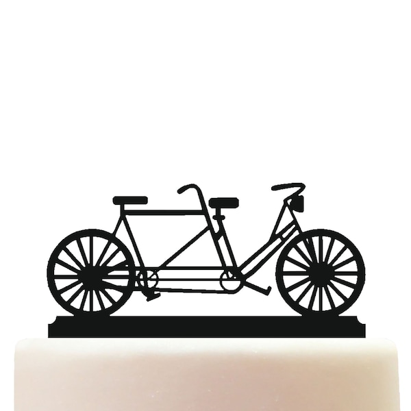 Acryl Tandem Bike Cake Topper Dekoration