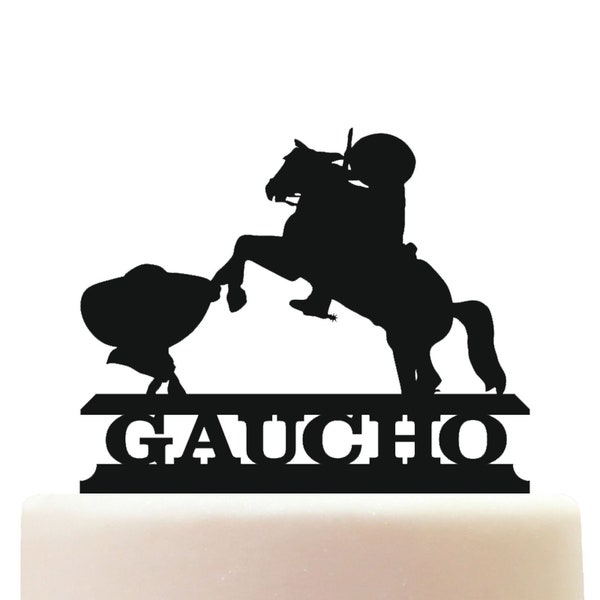 Acrylic Mexican Gaucho Cake Topper Decoration