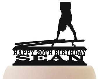 Girl Personalized Cake Topper Fitness LT1340 Keepsake Exercise Cycling
