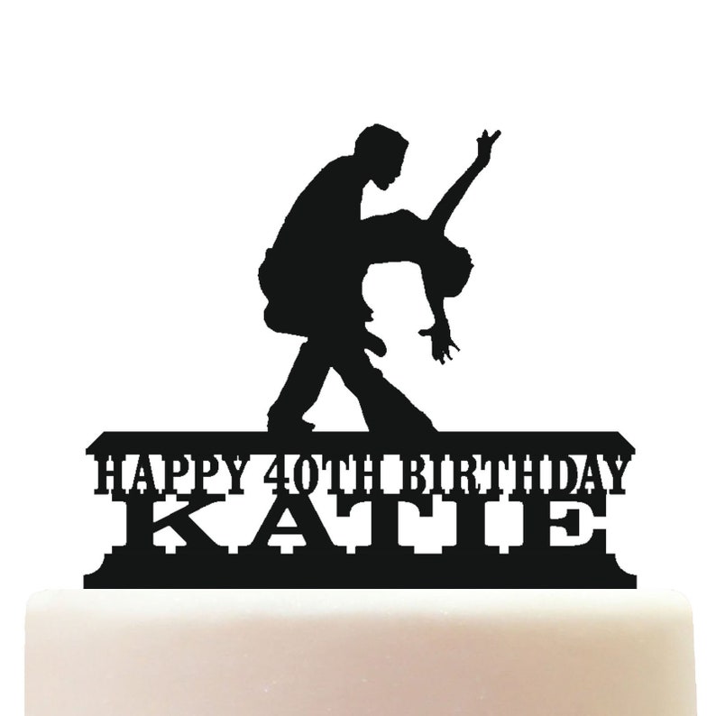Personalised Acrylic Salsa Latin Dance Cake Topper