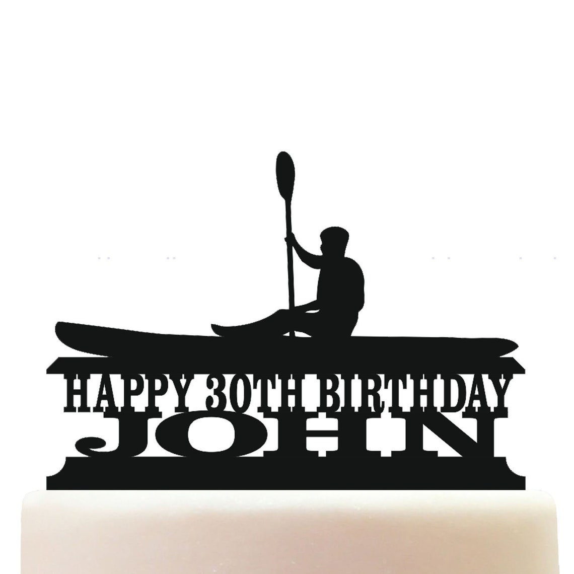 Personalised Acrylic Rowing Birthday Keepsake Cake Topper Etsy