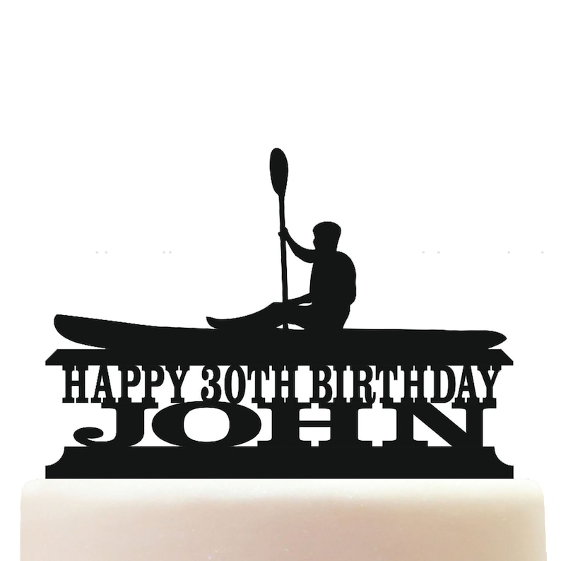 Personalised Acrylic Rowing Birthday Keepsake Cake Topper Decoration