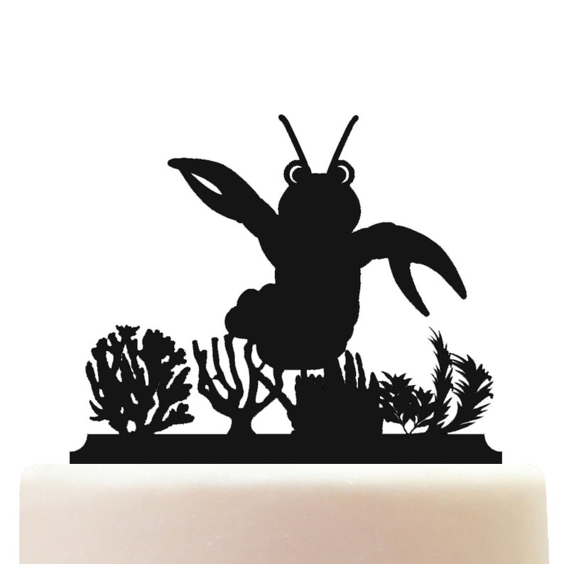 Acrylic Childrens Lobster Cake Topper Decoration