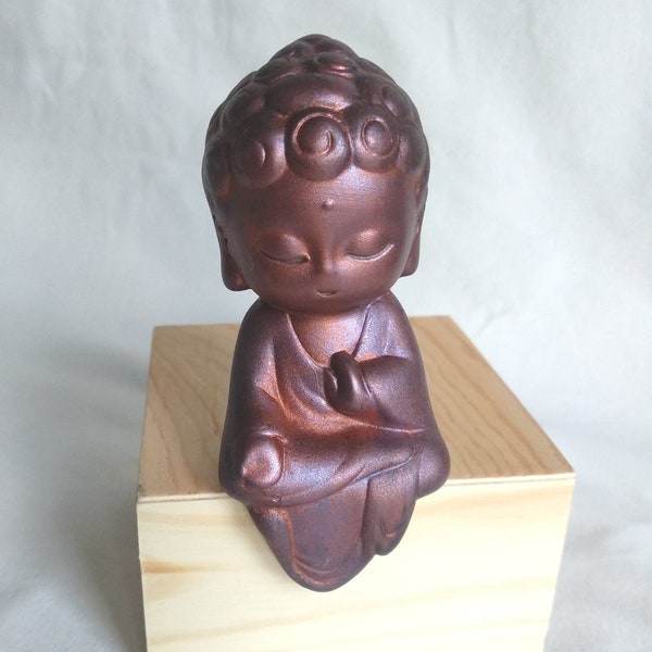 Copper Purple Patina Girl Buddha