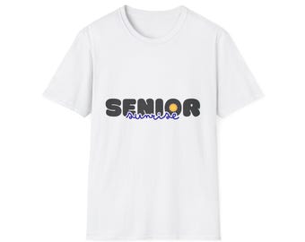 Senior Sunrise T-Shirt | "SENIOR" with Sunflower O in Bold Retro Font