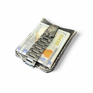 Billetera minimalista grabable, Billetera de bolsillo frontal para hombre, Billetera para hombre, Billetera minimalista delgada, Billetera minimalista delgada, Billetera militar