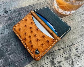 Handcrafted Exotic Leather Card Holder