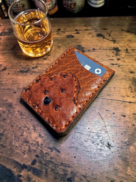 Ostrich & Bison Quad-Pocket Magnetic Wallet