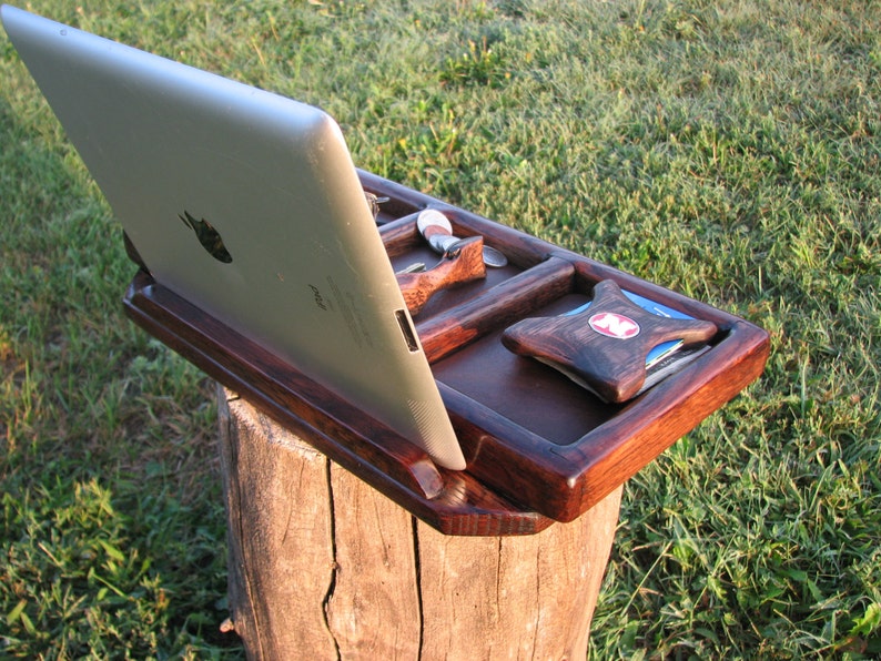 Valet Phone Stand Genuine leather oak valet leather valet Etsy