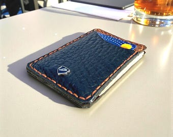 Shrunken Leather Minimalist Card Holder