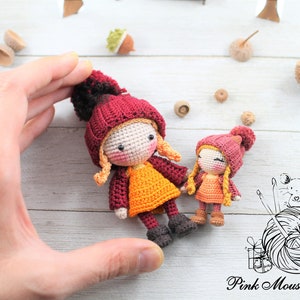 CROCHET PATTERN: Marigold and Her Friend, Mr. Chatters English Only US Terminology image 6