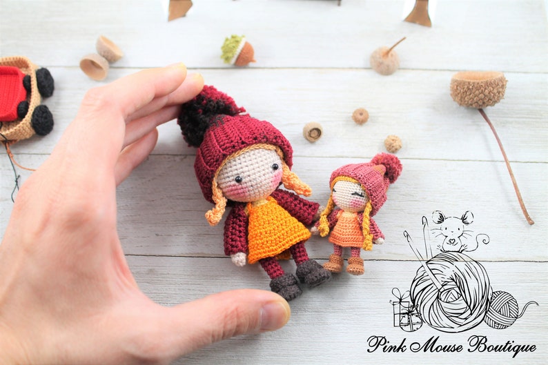 CROCHET PATTERN: Marigold and Her Friend, Mr. Chatters English Only US Terminology image 6