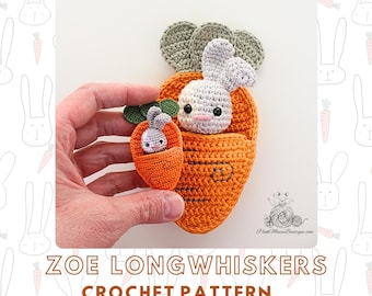 Haakpatroon: Zoe Longsnorharen (alleen in het Engels - Amerikaanse terminologie)