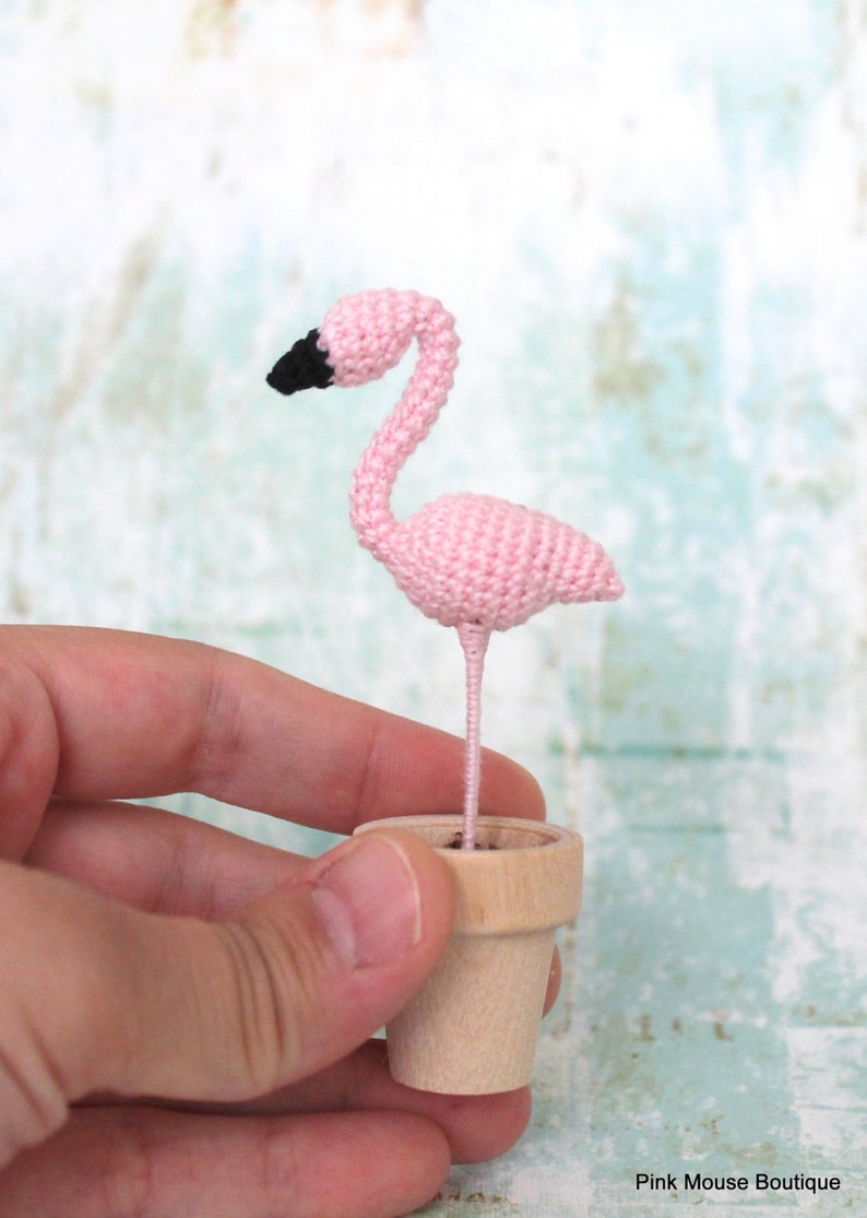 PATTERN: Crochet Flamingo, Flamingo Pattern, Amigurumi Pattern English Only image 3