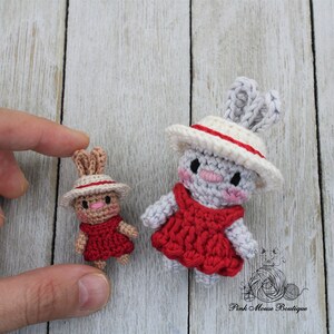 CROCHET PATTERN: Betsy Bunny and Her Carrot House English Only US Terminology image 8