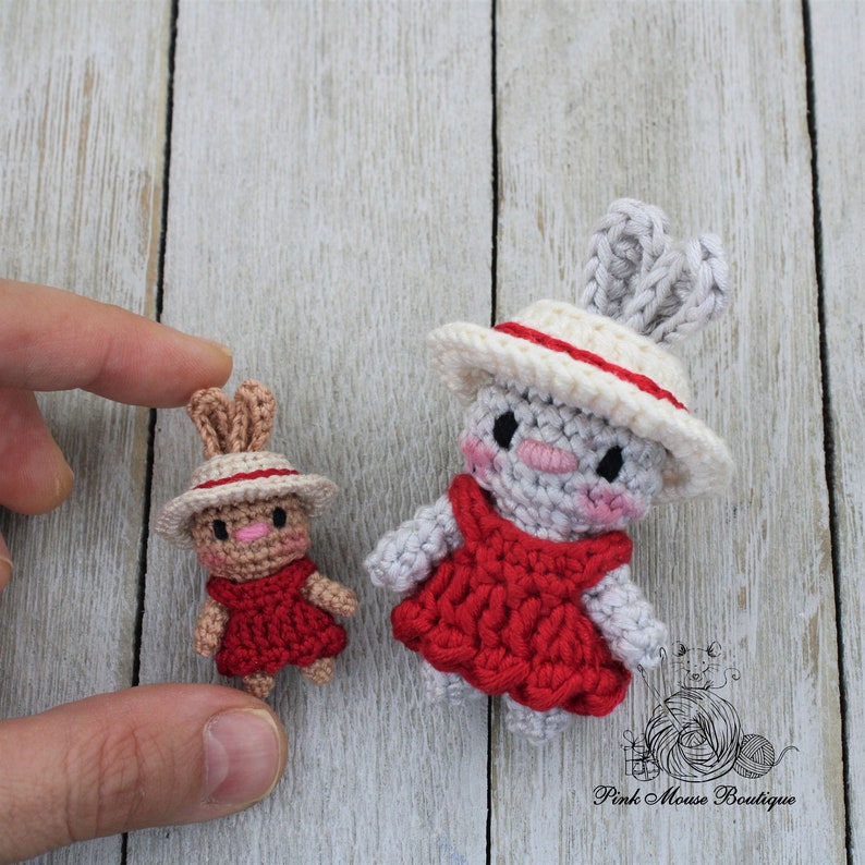 CROCHET PATTERN: Betsy Bunny and Her Carrot House English Only US Terminology image 8