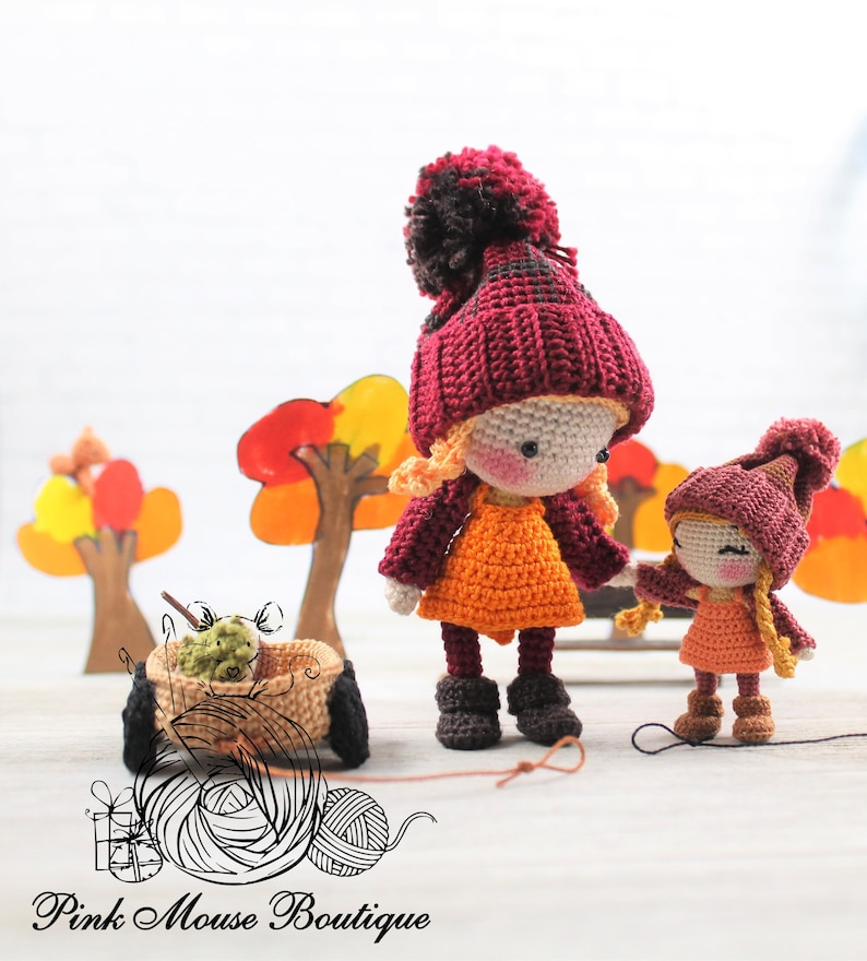 CROCHET PATTERN: Marigold and Her Friend, Mr. Chatters English Only US Terminology image 5