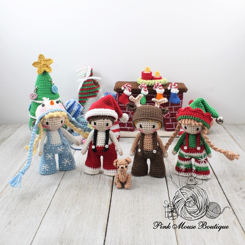 CROCHET PATTERN Amigurumi Advent Calendar english Only Etsy