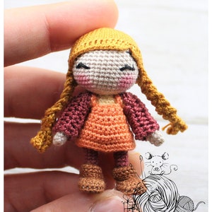 CROCHET PATTERN: Marigold and Her Friend, Mr. Chatters English Only US Terminology image 10