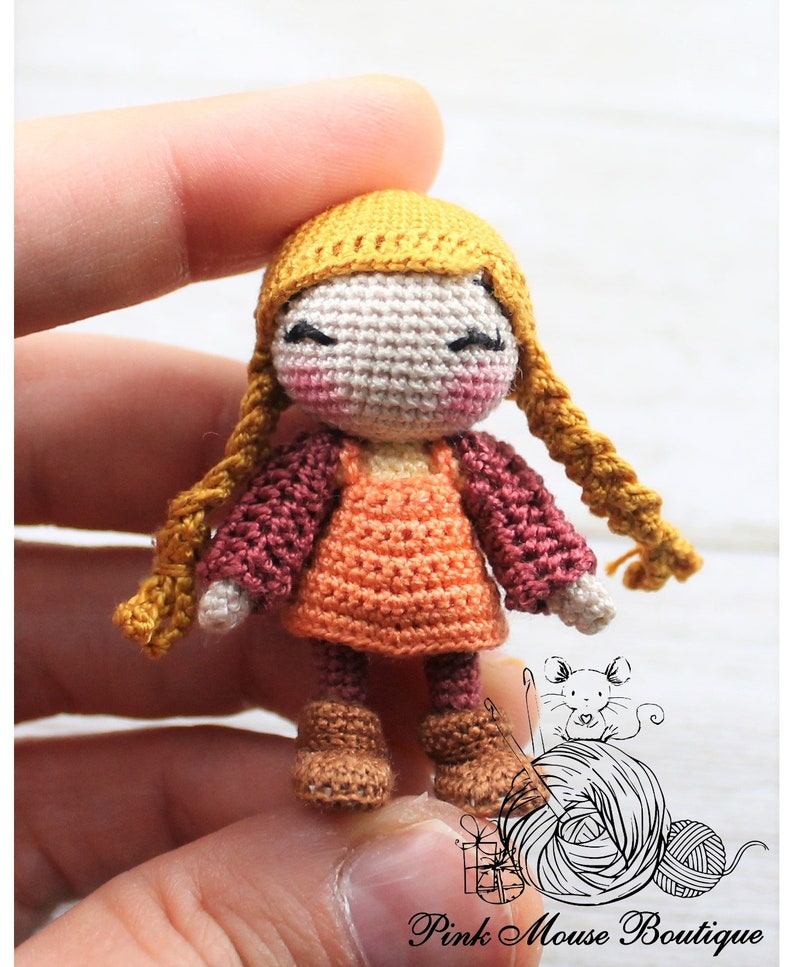 CROCHET PATTERN: Marigold and Her Friend, Mr. Chatters English Only US Terminology image 10