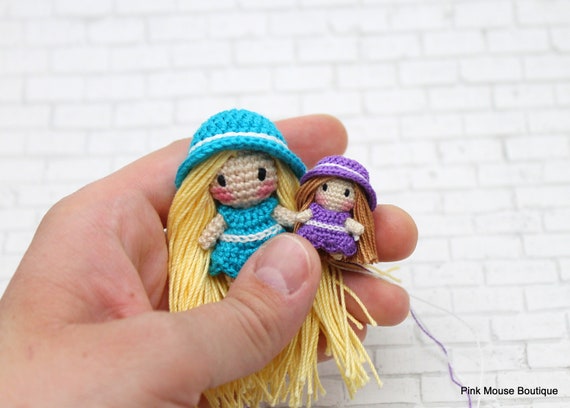 Miniature crochet, props for amigurumi doll - miniature crochet