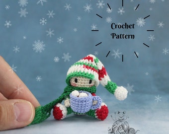CROCHET PATTERN: Pip the Tiny Christmas Elf (English Only - US Terminology)