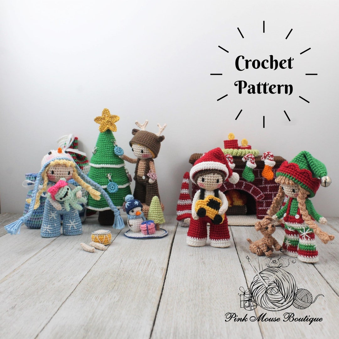 CROCHET PATTERN Amigurumi Advent Calendar english Only Etsy