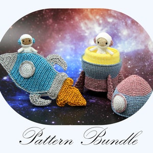 Space Bundle: Astronaut Millie and Astronaut Tommy, CROCHET PATTERN, Amigurumi Tutorial (English Only)