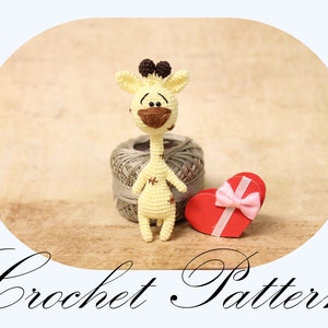MOTIF : girafe amigurumi, animal au crochet, motif amigurumi (en anglais uniquement) image 1