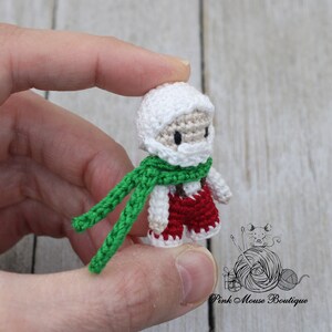 CROCHET PATTERN: Miniature Christmas Set English Only US Terminology image 5