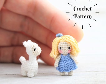 CROCHET PATTERN: Isla Bluebell and Her Llama (English Only)