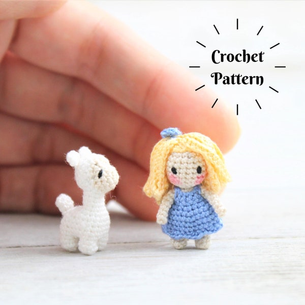 CROCHET PATTERN: Isla Bluebell and Her Llama (English Only)