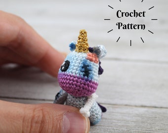 AMIGURUMI PATROON: Eenhoornzombie (alleen Engels) + Eenhoornzombietekening