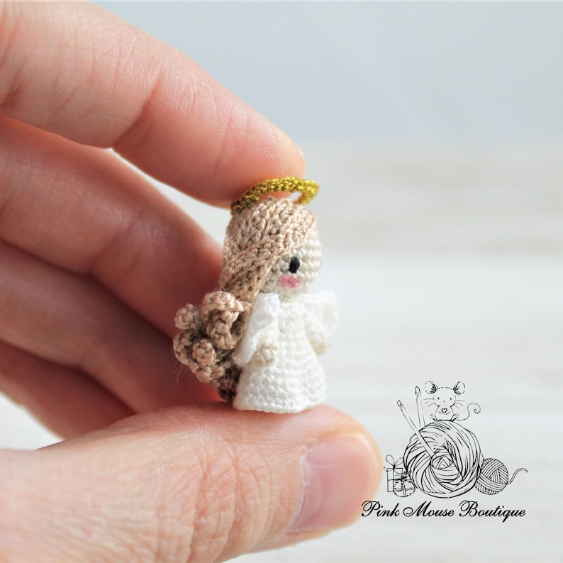 PATRON AU CROCHET: Ange miniature Anglais uniquement Terminologie américaine image 9