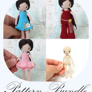 Crochet Pattern: Crochet Doll Pattern, Amigurumi Doll, Crochet Amigurumi ENGLISH ONLY image 1