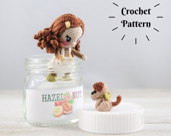 AMIGURUMI PATROON: Hazel en Noot (alleen Engels - Amerikaanse terminologie)