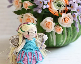 CROCHET PATTERN: Amigurumi Fairy, Crochet Fairy, Fairy Pattern, Crochet Pattern, Fairy Crochet Doll (English Only)