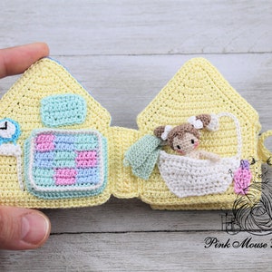 CROCHET TOY PATTERN: Emma and Her Dollhouse English Only image 7