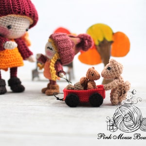 CROCHET PATTERN: Marigold and Her Friend, Mr. Chatters English Only US Terminology image 7